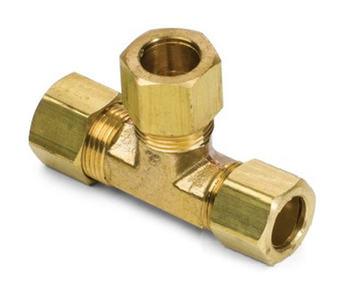 64# Fitinguri de compresie a tee -ului Brass Union