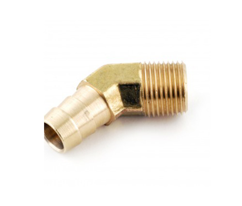 1/8 npt x 1/4 Barb de furtun care se potrivește cu 45 ° cot masculin